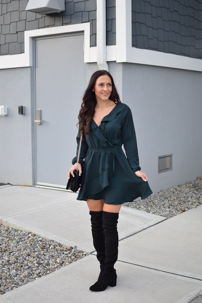 christmas outfits with knee high boots