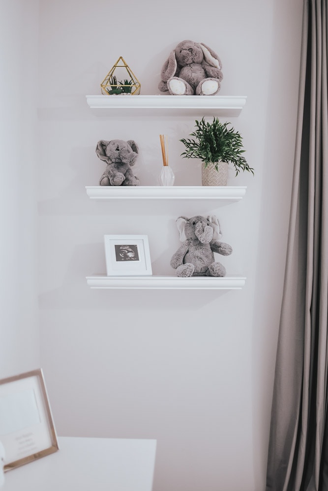 nursery shelves