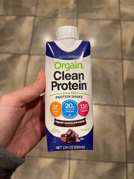 orgain protein shake - healthy walmart snacks
