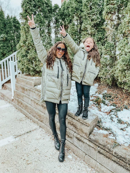 mommy and me matching coats - amazon winter fashion haul