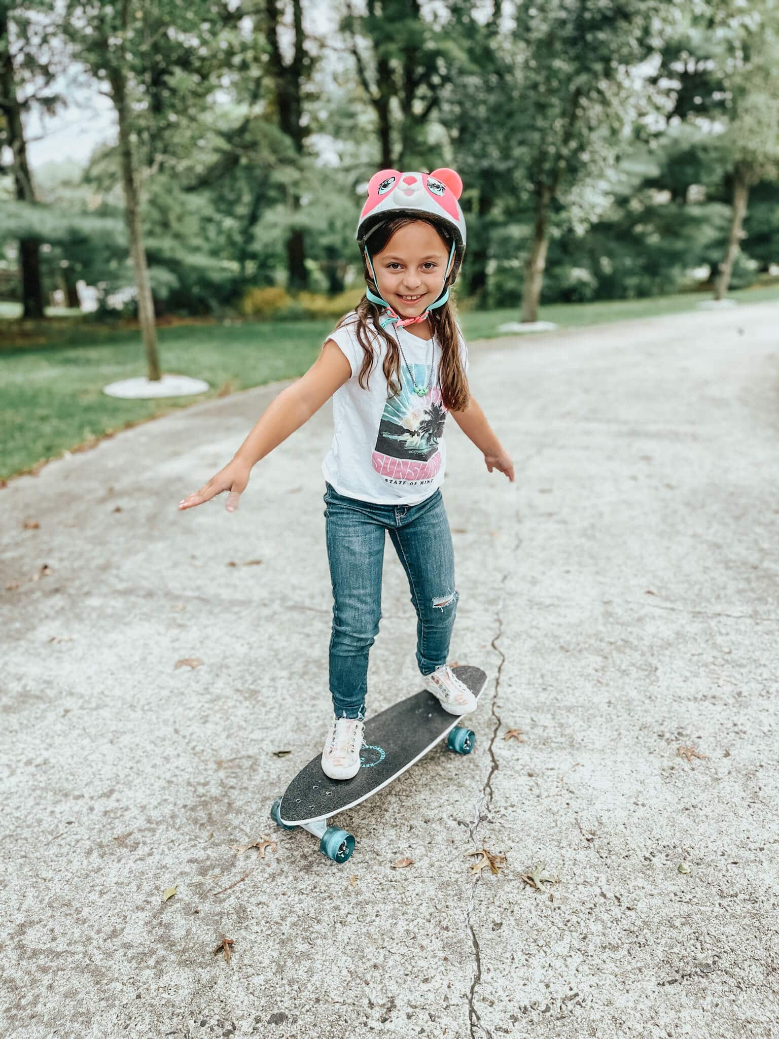 kid on skateboard - outdoor gifts for kids