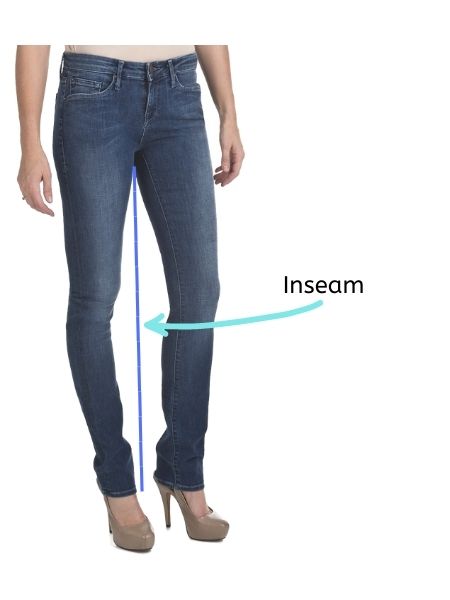 visual description of an inseam