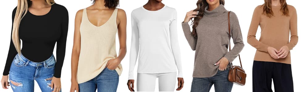 womens tops for a winter capsule wardrobe