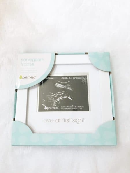 A picture frame for a sonogram.