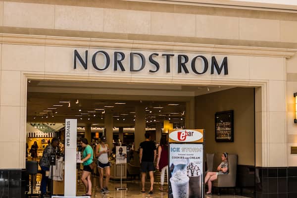 The outside of a Nordstrom store.