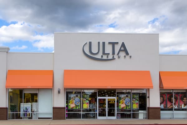 The outside of an Ulta store.