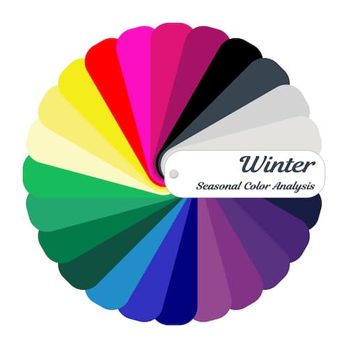 A winter color wheel.