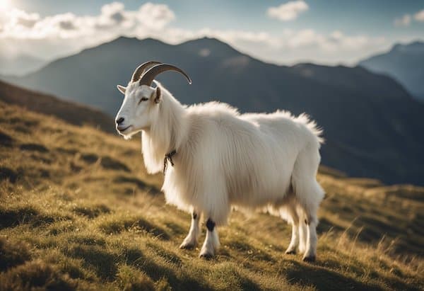 A goat in the wild.